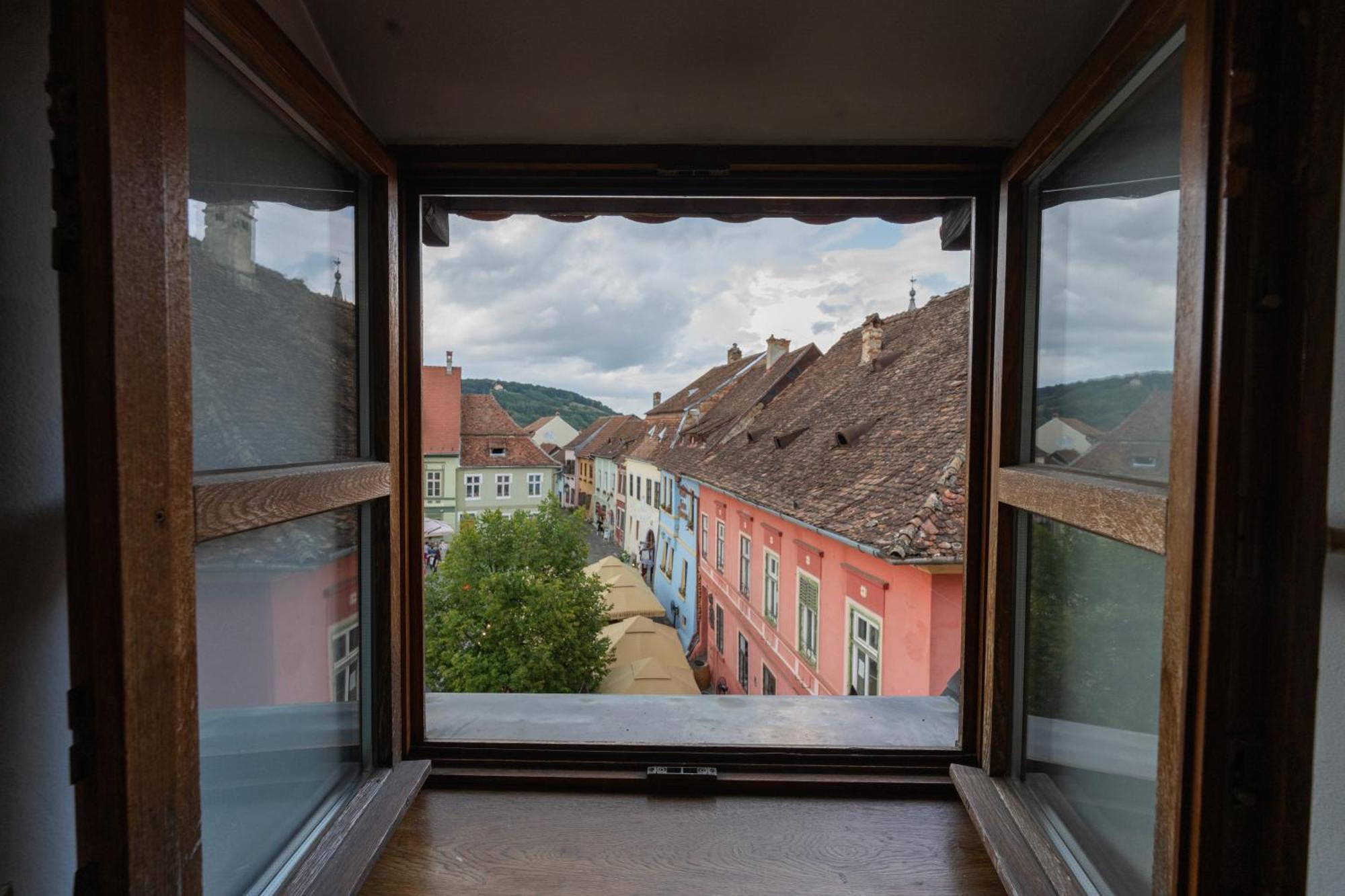 Hotel Casa Cu Cerb à Sighişoara Extérieur photo